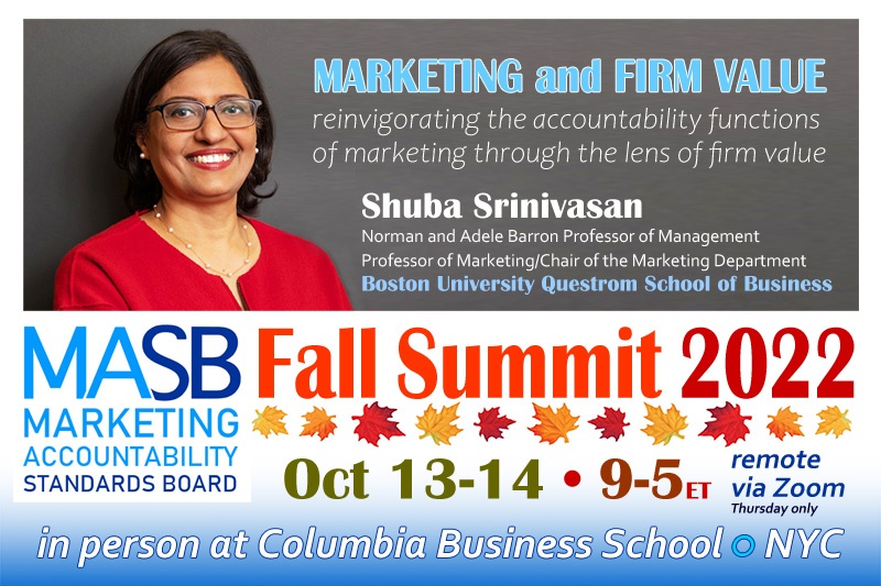 Shuba Srinivasan at MASB Fall Summit