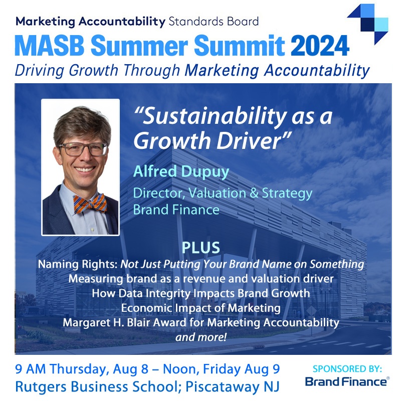 Brand Finance's Alfred Dupuy at MASB Summit Aug 8-9