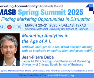 Dubé to Explore Marketing Analytics and A.I.