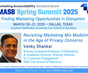 Shankar to Address Marketing Mix Modeling and Privacy