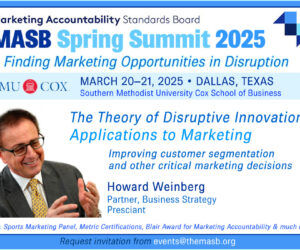 Weinberg to Apply Theory of Disruptive Innovation at Summit