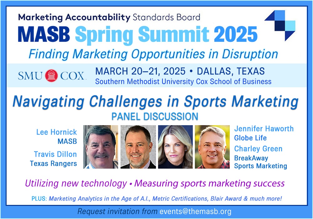 Sports Marketing panel at MASB Summit Mar 20